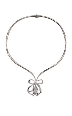 18k Gold Vermeil Diamond And Aquamarine Necklace By Anabela Chan | Moda Operandi