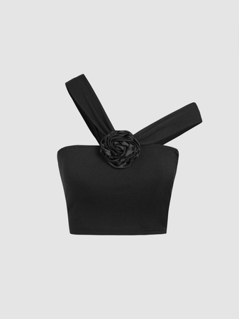 black top with black rose