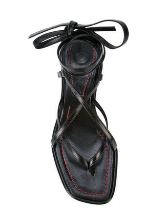 Proenza Schouler Strappy Mid Heel Sandals - Farfetch