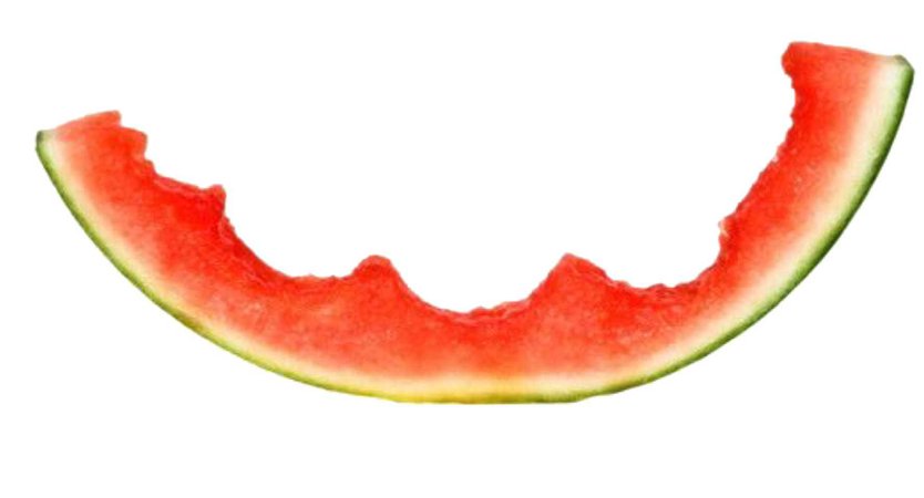 bitten watermelon