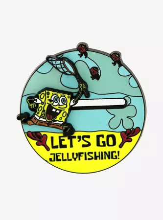 SpongeBob SquarePants Jellyfishing Enamel Pin - BoxLunch Exclusive