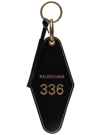 Balenciaga black hotel leather keyring $275 - Buy Online - Mobile Friendly, Fast Delivery, Price