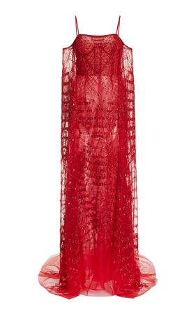 Embroidered Tulle Gown By Cucculelli Shaheen | Moda Operandi