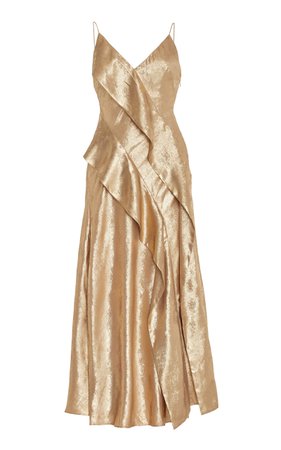 Queensbridge Gilded Chiffon Dress By Acler | Moda Operandi