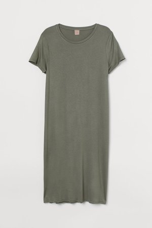 H&M+ Jersey Dress - Green