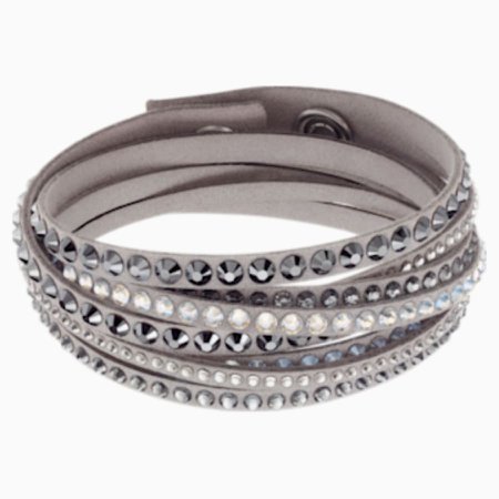 Long Beach Bracelet, Grey, Stainless steel | Swarovski.com