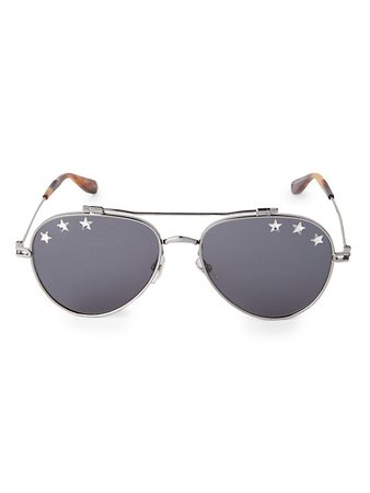 Givenchy 58MM Star Aviator Sunglasses | SaksFifthAvenue