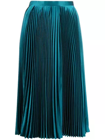 Noir Kei Ninomiya fully-pleated Shimmer Midi Skirt