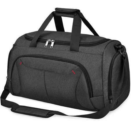 Gym Duffle Bag Waterproof Large Sports Bags Travel Duffel Bags with Shoes Compartment Weekender Overnight Bag Men Women 40L Black - Walmart.com