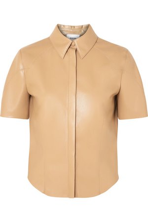 Nanushka | Clare vegan faux leather shirt | NET-A-PORTER.COM
