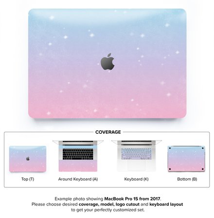 macbook cover sky unicorn