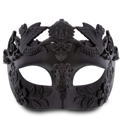 Black Aesthetic Fancy Masquerade Ball Mask