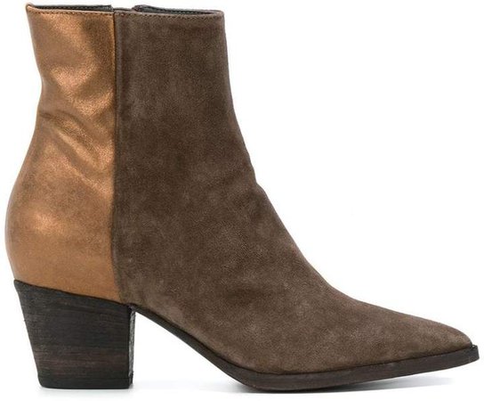 Audrey two-tone boots
