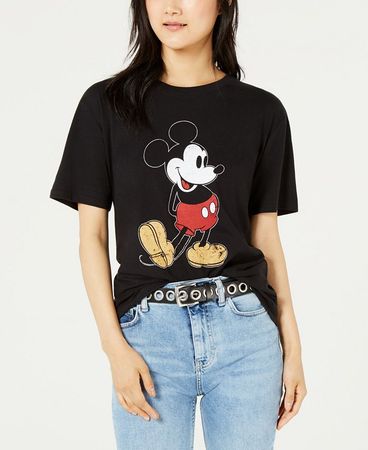 Disney Juniors' Mickey Graphic T-Shirt - Macy's