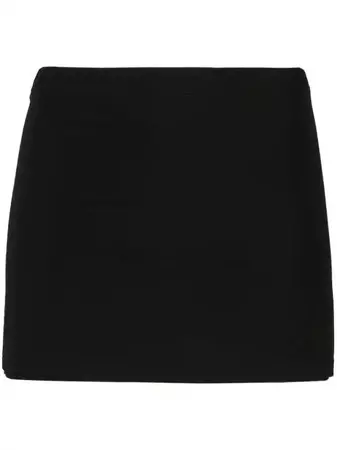 WARDROBE.NYC Layered Jersey Miniskirt - Farfetch