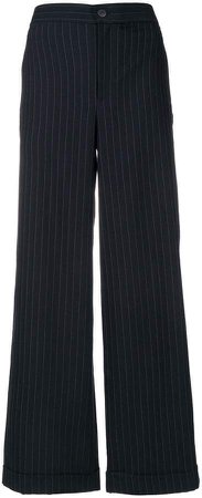 striped tailored pants