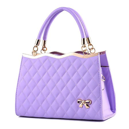 Women's Bags PU Leather Satchel Ruffles Plaid Solid Colored Leather Bags Wedding Shopping Formal Wine Black Purple Red 4861909 2021 – $21.59