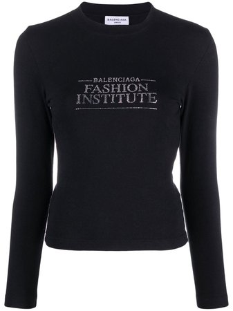Balenciaga Fashion Institute long-sleeve T-shirt - Farfetch