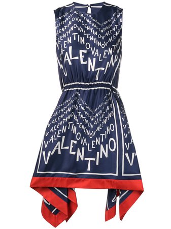 Valentino logo-print dress SS19 - Shop Online Now - Fast AU Delivery