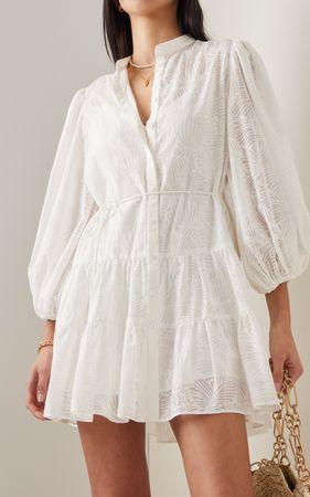 Pia Cotton-Blend Jacquard Mini Shirt Dress By Significant Other | Moda Operandi