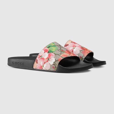 GG Blooms Supreme Slide Sandal | GUCCI® US
