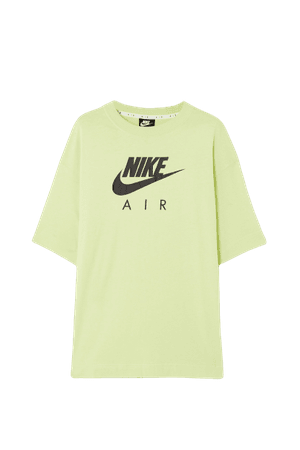 NIKE Air printed cotton-jersey T-shirt