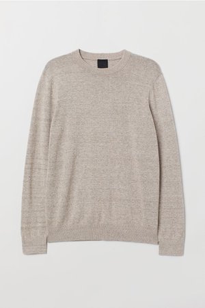 Fine-knit Sweater - Light beige melange - Men | H&M US