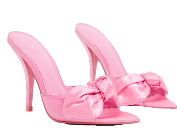 ASOS pink bow heels