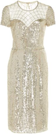 Delphine Sequined Cocktail Dress
