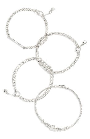 BP. Set of 4 Chain Bracelets | Nordstrom