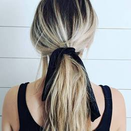 black ribbon hair tie - Google Search