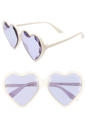 Gucci 60mm Heart Sunglasses | Nordstrom