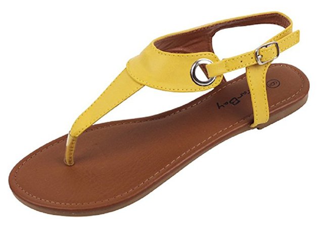Amazon.com | The Bay Sunville Womens Roman Gladiator Sandals Flats Thongs | Sandals