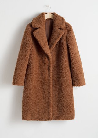 Faux Shearling Teddy Coat - Camel - Fauxfur - & Other Stories