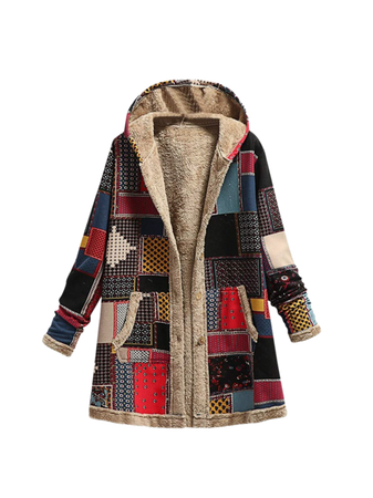 boho patchwork coat
