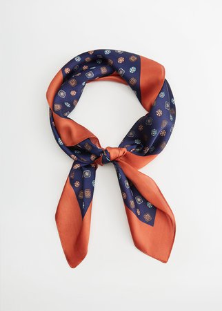 Geometric printed foulard - Women | Mango USA
