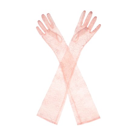 Pink Aubrey Lace Gloves | Nana Jacqueline Designer Wear