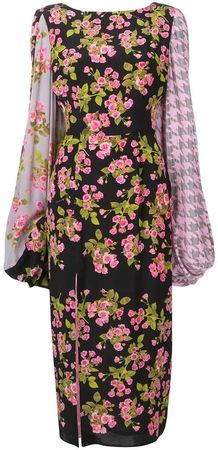 floral long-sleeve dress