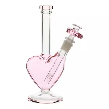 Pink From the Bottom of my Heart Bong - 9in – Everything 420