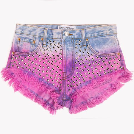 Starry Rose Studded Babe Shorts – RUNWAYDREAMZ