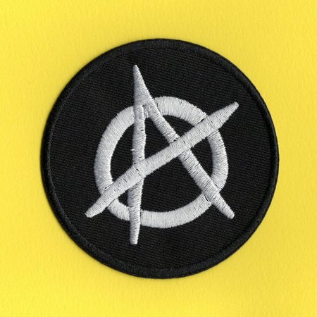 Anarchy Iron On Patch Made with Vegan Iron On Adhesive | Etsy