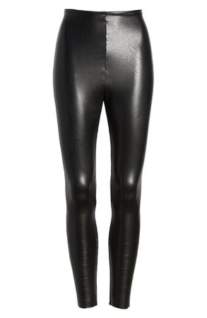 Commando Faux Leather Control Ankle Leggings | Nordstrom