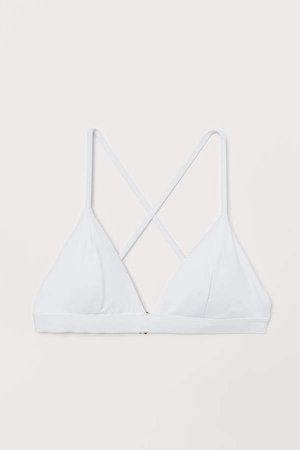 Triangle Bikini Top - White