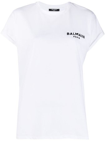 Balmain logo-print T-shirt - Farfetch