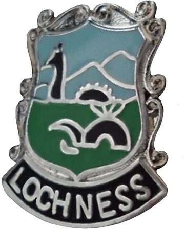 Amazon.com: 1000 Flags Limited Loch Ness Monster Scotland Scottish Crest Pin Badge: Home & Kitchen