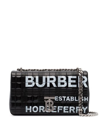 Burberry Horseferry-Print Quilted Patent-Leather Shoulder Bag Ss20 | Farfetch.com