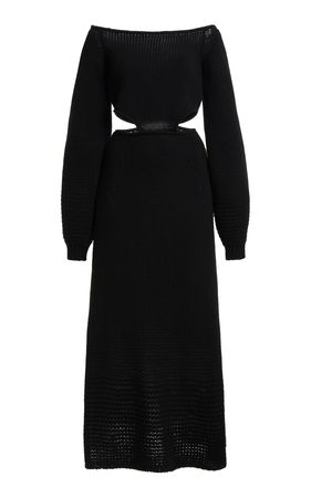 Cutout Knit Off-The-Shoulder Maxi Dress By Chloé | Moda Operandi