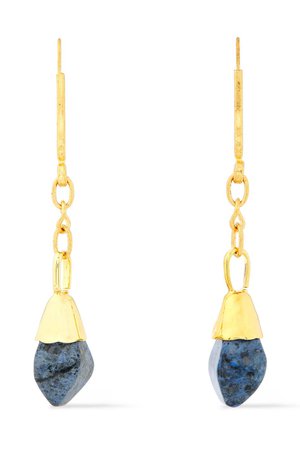 Blue Gold-tone stone earrings | Sale up to 70% off | THE OUTNET | MARNI | THE OUTNET