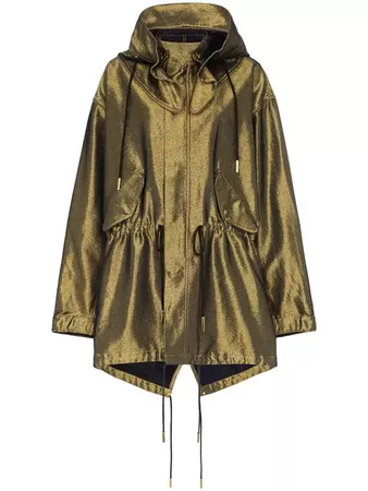 Marques'almeida gold cotton-blend parka coat $1,673 - Shop SS19 Online - Fast Delivery, Price