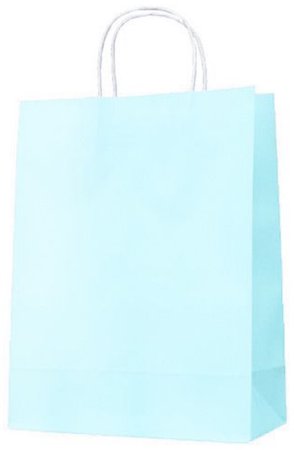 light blue gift bag